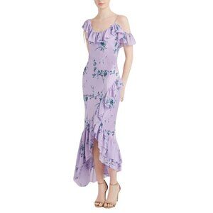 NEW Cinq A Sept Kersti Silk Maxi Asymmetrical Dress